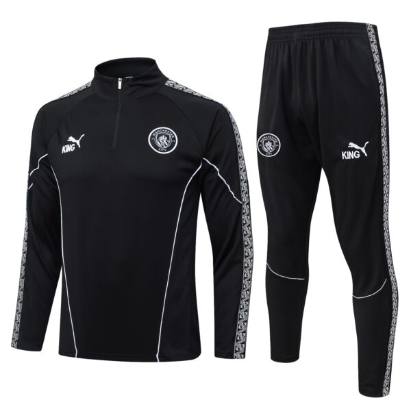 2025-26 Short-sleeved training suit Manchester City Black